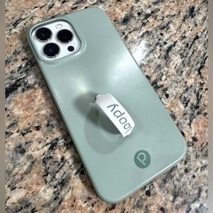EUC • Sage Green Loopy Phone Case • iPhone 13 Pro Max 6.7”